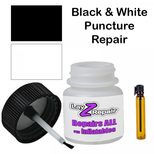 Hot Tub Puncture Repair Black and White