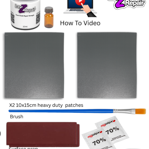 Dark Grey Hot Tub Puncture Repair Kit