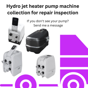 hydro jet heater pump machine collection for repair inspection