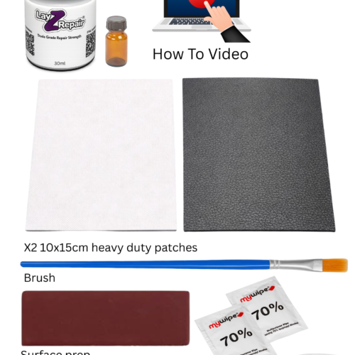 Dark Grey & White Hot Tub Repair Kit | Inflatable Puncture Repair – LayZRepair