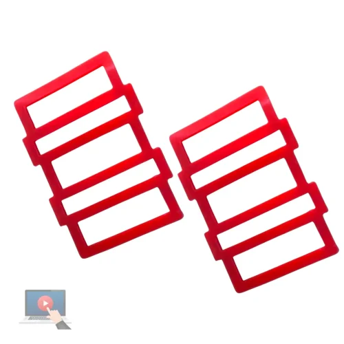 Lay-Z-Spa Heater Seals – Red Silicone Set of 2 – Fix Water Leaks – OEM Upgrade