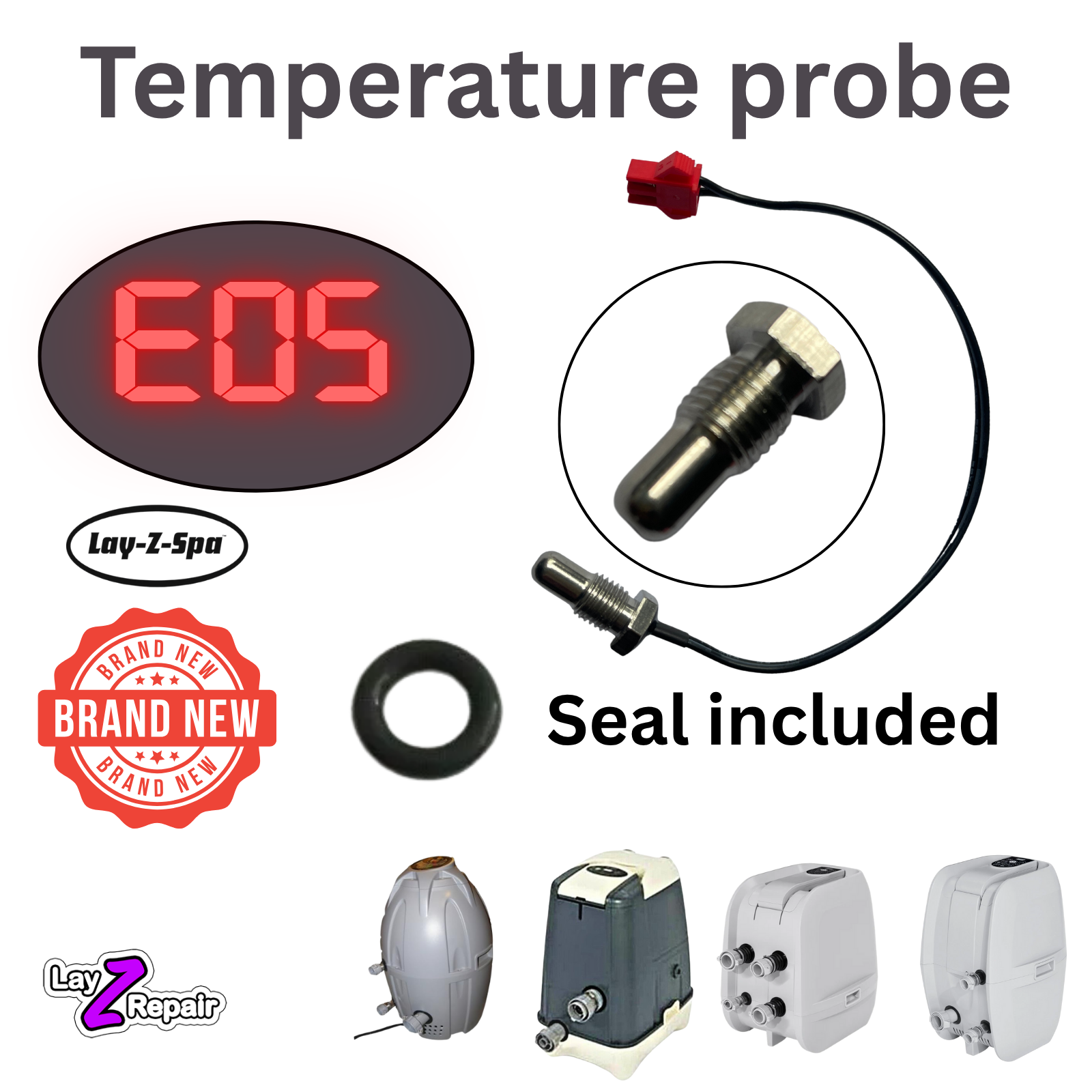 Lay-Z-spa Temperature Probe - Fix E05 | LayZrepair® Inflatable Hot