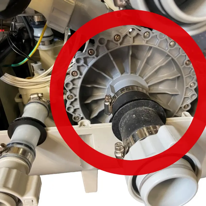 fix lay z spa E12 water leaks from Hydro Jet Pump